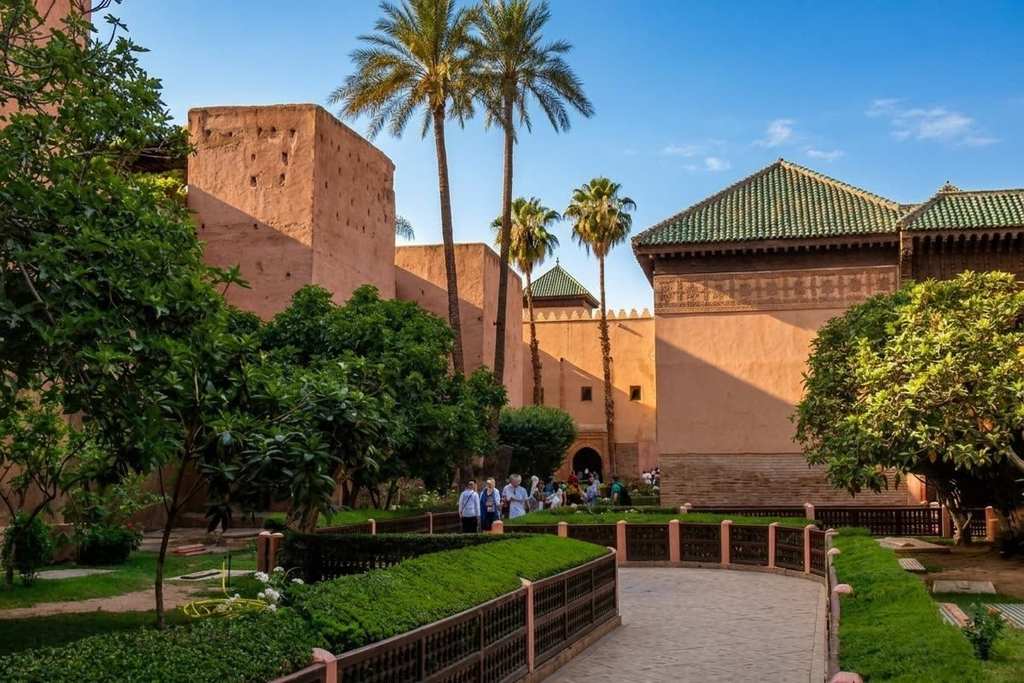 Garden and ramparts of the Saadian Tombs complex